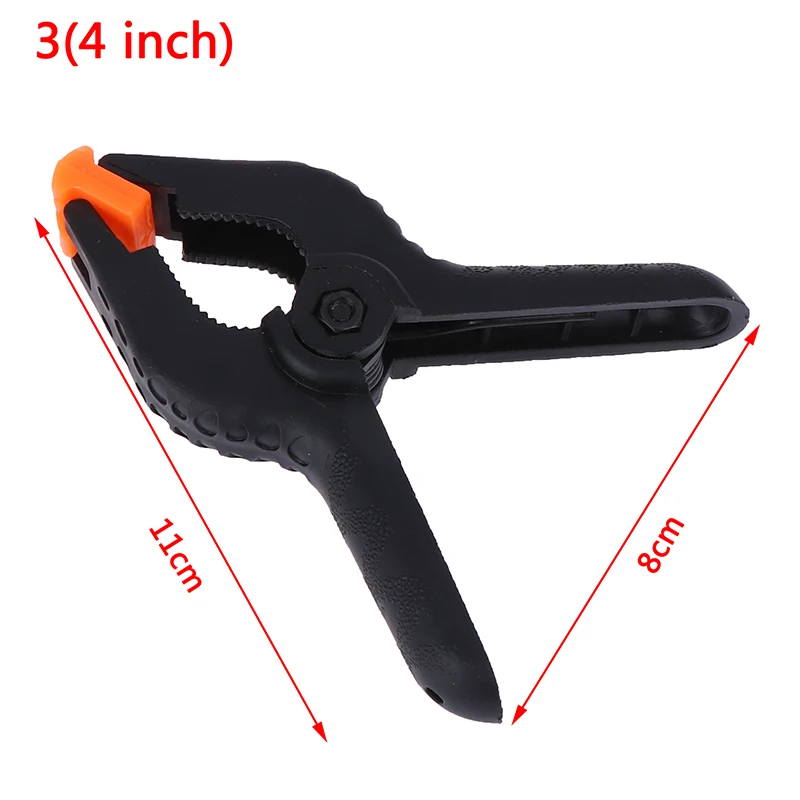 1PCS 2/3/4/6/9inch Spring Clamps DIY Woodworking Tools Plastic Nylon Clamps For Woodworking Spring Clip Photo Studio Background