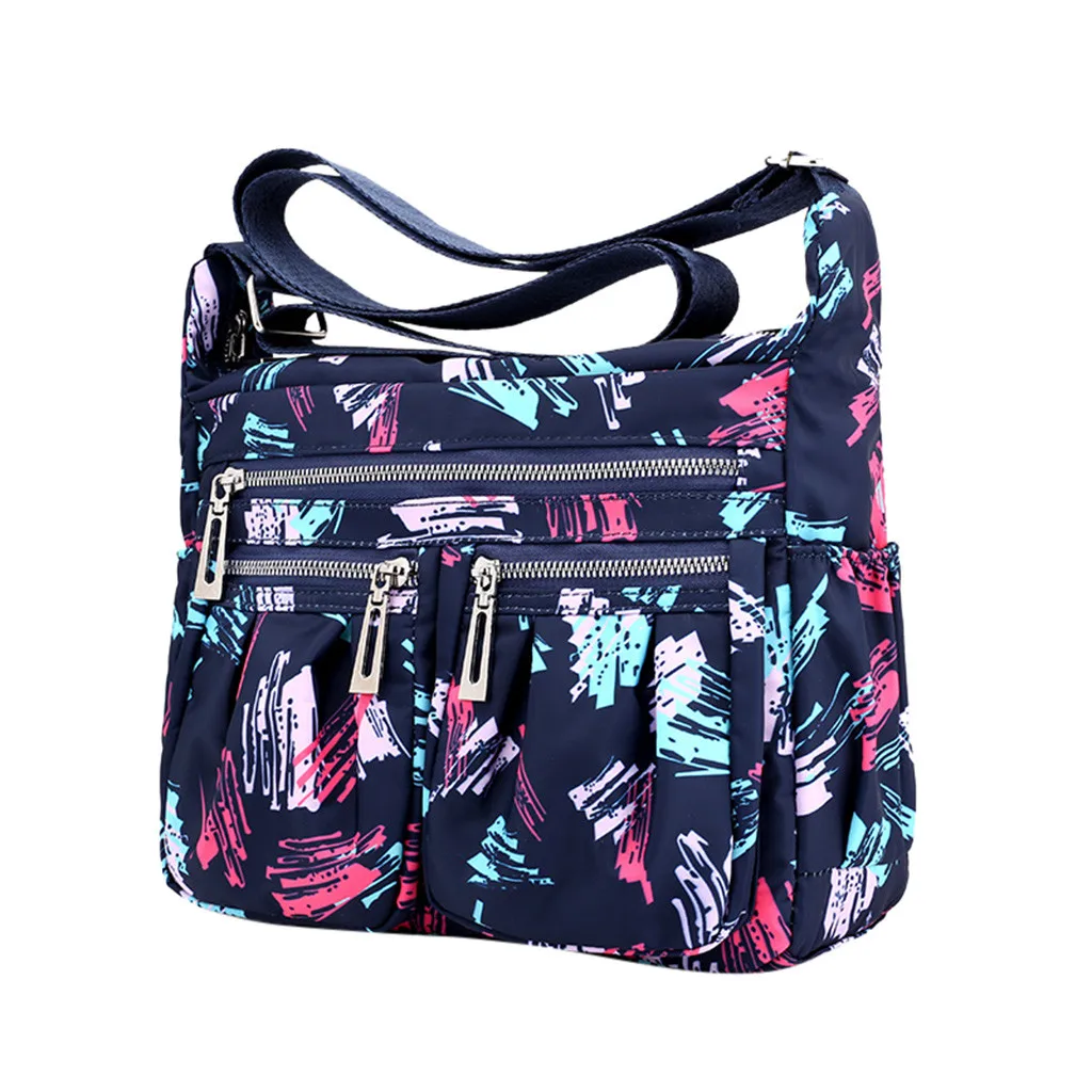 

Shoulder Bags Print Floral Women Fashion Waterproof Large Capacity Travel Female envelope beach Bags Shopping Tote Handbags