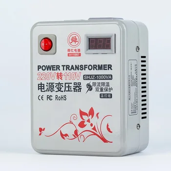 

1000VA power transformer 110V transferred to 220V and 220V to 110V optional AC voltage converter 1000W digital display LCD