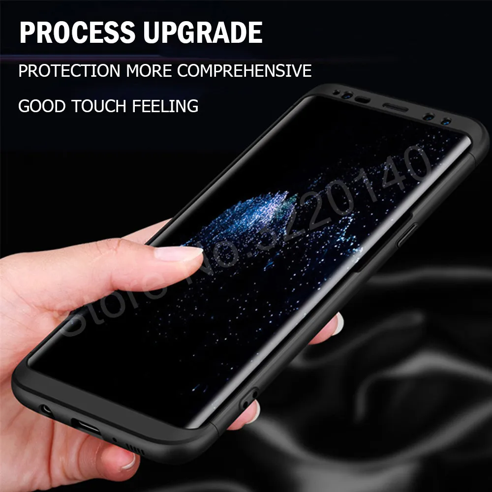 360 Full Body Hard Back Protection Cover cases For Samsung Galaxy S8 Plus S6 S7 Edge Case Luxury Scrub For Samsung Galaxy Note 81
