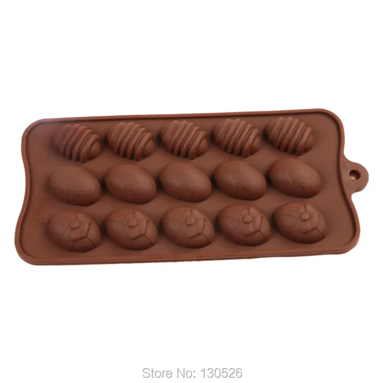 3D Easter Eggs Chocolate Molds Silicone Easter Chocolate Decoration Mould DIY Baking Mold Cake