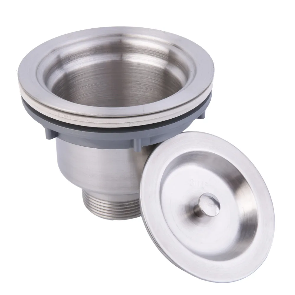 2017 stainless steel kitchen sink drain assembly waste strainer and basket top quality silver kitchen sink - Kitchen Sink Waste Fittings 2017 stainless steel kitchen sink drain assembly waste strainer and basket top quality silver kitchen sink - Kitchen Sink Waste Fittings
