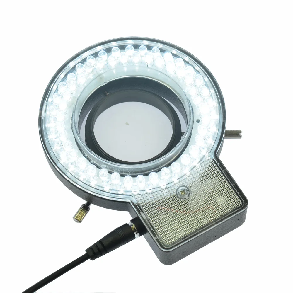 

4 Sections Control 72 White LED Light Source Industrial Microscope Ring Light Lamp Illuminator with Adapter 110V-220V