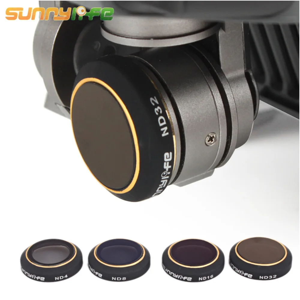 

SUNNYLIFE Filter Lens Set Multilayer Coating ND4 ND8 ND16 ND32 Reduced Light Lens Kit&Storage Box for DJI Mavic Pro Drone Camera