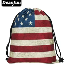 Deanfun 3D Printed Female Schoolbags Vintage Drawstring Bags Hot Sale SKD 18