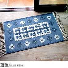 RAYUAN, скандинавский стиль, тканый хлопковый коврик, прикроватный коврик татами, Противоскользящий коврик, 60x90 см, 60x130 см