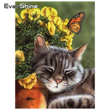 

Evershine Diamond Embroidery Pattern Rhinestone Butterfly Diamond Painting Cross Stitch Decoration Diamond Mosaic Landscape