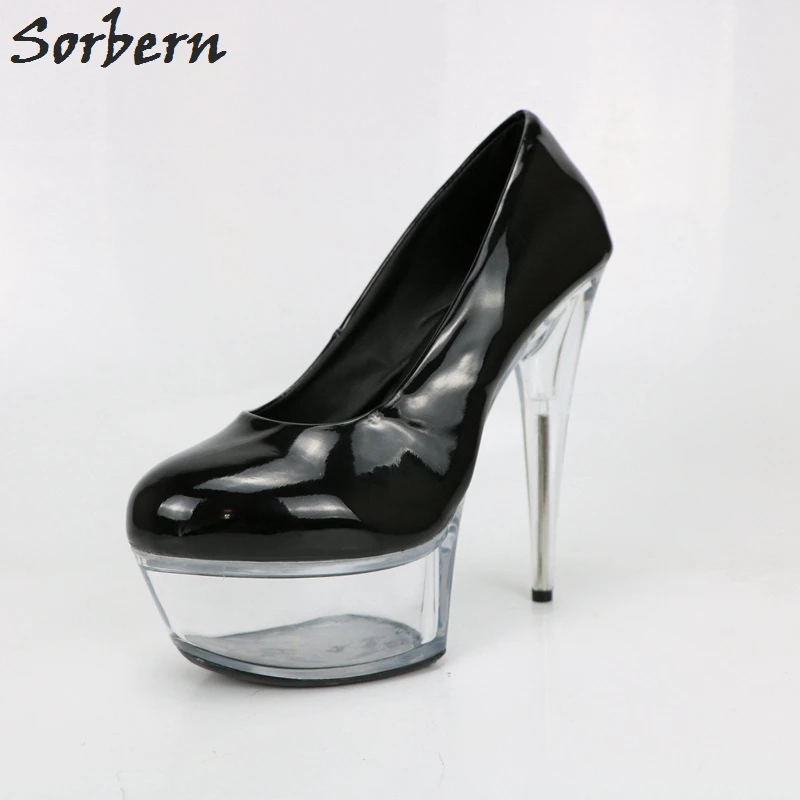 perspex platform heels