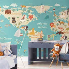 Beibehang пользовательские 3D обои мультфильм карта детская комната обои ТВ диван фон декоративные настенные росписи обои для стен 3 d