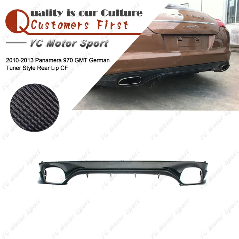 

Car Accessories Carbon Fiber GMT Style Rear Lip Fit For 2010-2013 Panamera 970 GMT Rear Bumper Diffuser Lip