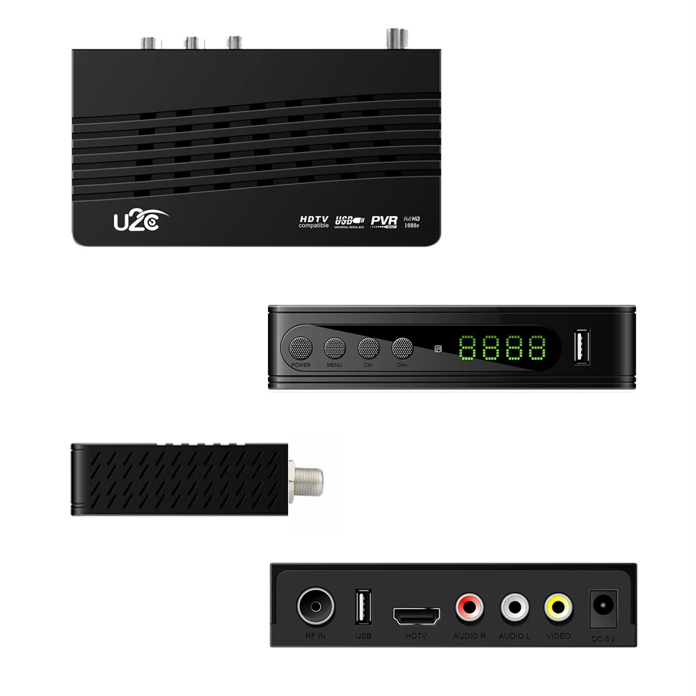 U2C DVB 115 T2 1080p HD tv Stick цифровой эфирный ТВ приемник с пультом дистанционного управления tv-тюнер Поддержка USB2.0 youtube