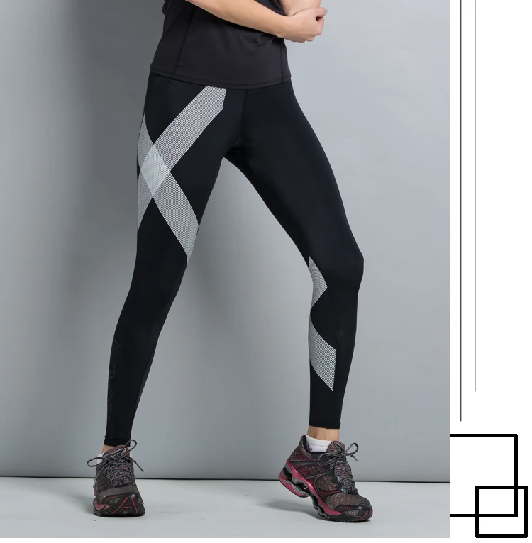 Быстросохнущая спортивные тренировки Professional factory Gym для женщин сжатия колготки для новорождённых Легинсы эластичные удобные Супер фитнес мотобрюки - изображение