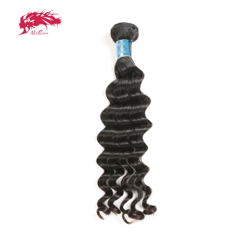 

Ali Queen Hair Products Peruvian Natural Wave Virgin Hair Natural Color 8" to 24" 100% Human Hair Weave Bundles