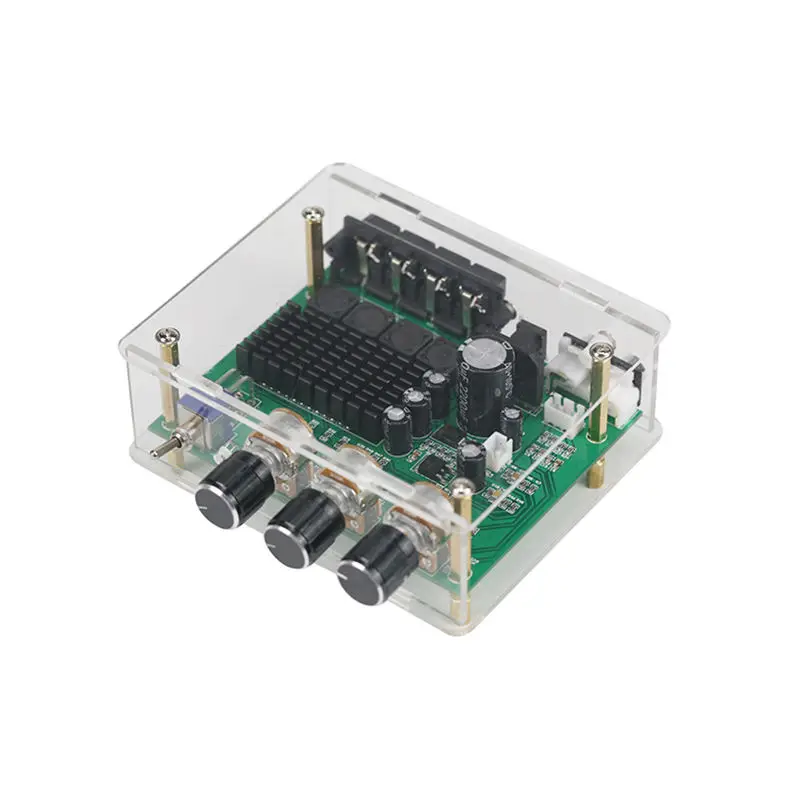 

Tpa3116D2 80Wx2 Stereo Amplifier Audio Board Tpa3116 Digital Amplifier Sound Preamplifier Tone High Power Dc12-24V With Shell