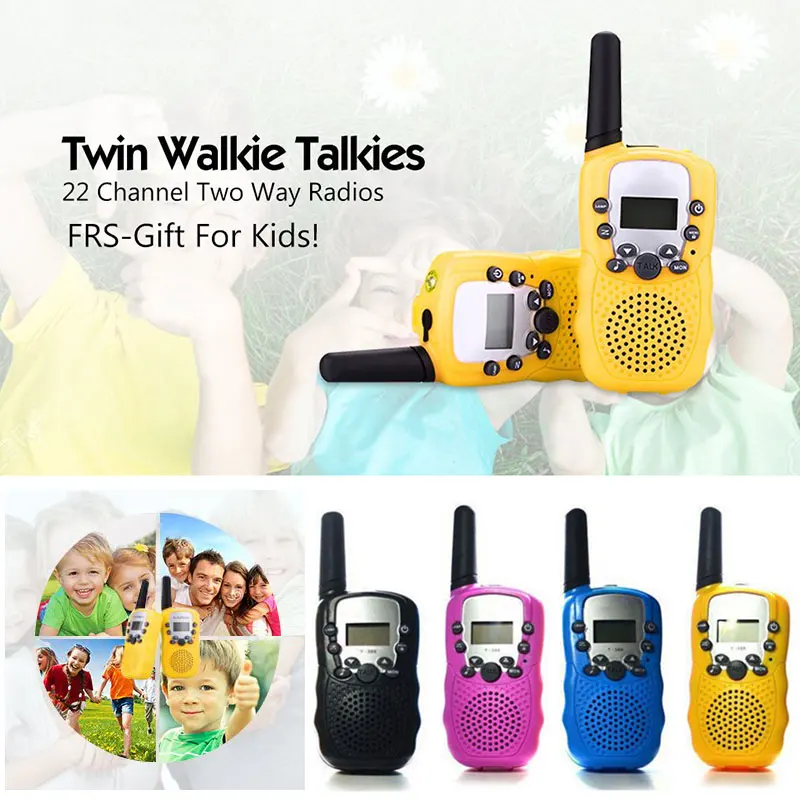 2 pièces/ensemble enfants jouets 22 canaux talkies-walkie Radio bidirectionnelle UHF longue portée émetteur-récepteur portable enfants cadeau NSV775