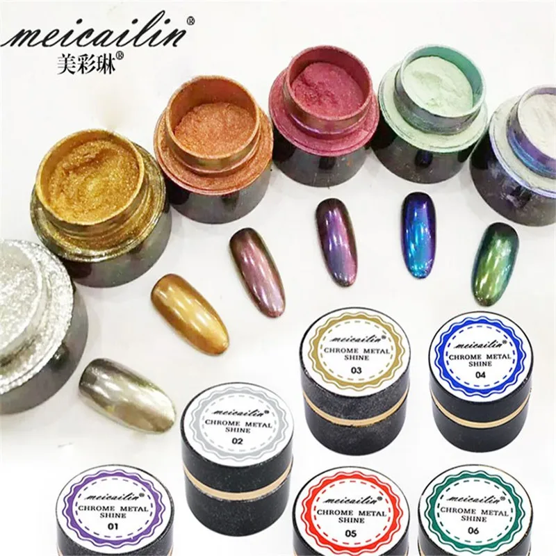 New 6bottle Lot Mirror Nail Glitter Powder Set Shinning Golden Uv Htb1y Ajluapq6fxw