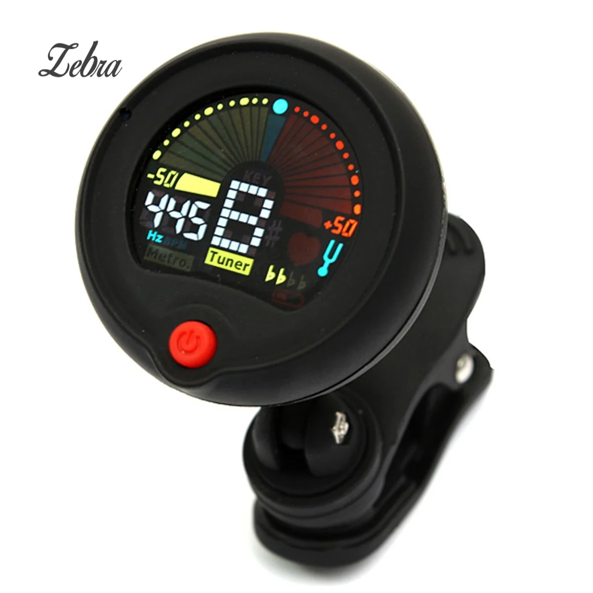 Hot Sale Digital LCD Clip-on Chromatic Tuner Metronome for acoustic Guitar Bass Violin Banjo mandolin with CR2032 battery