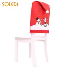 

Christmas Seat Cover Christmas Chair Cover Beautiful Red Restaurant Ornaments Home Decoration Dinner