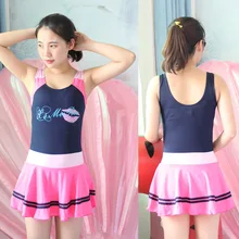 Новинка года. Милый сиамский купальник для девушек-студенток. Купальник-бикини для подростков. Женский купальник-бикини