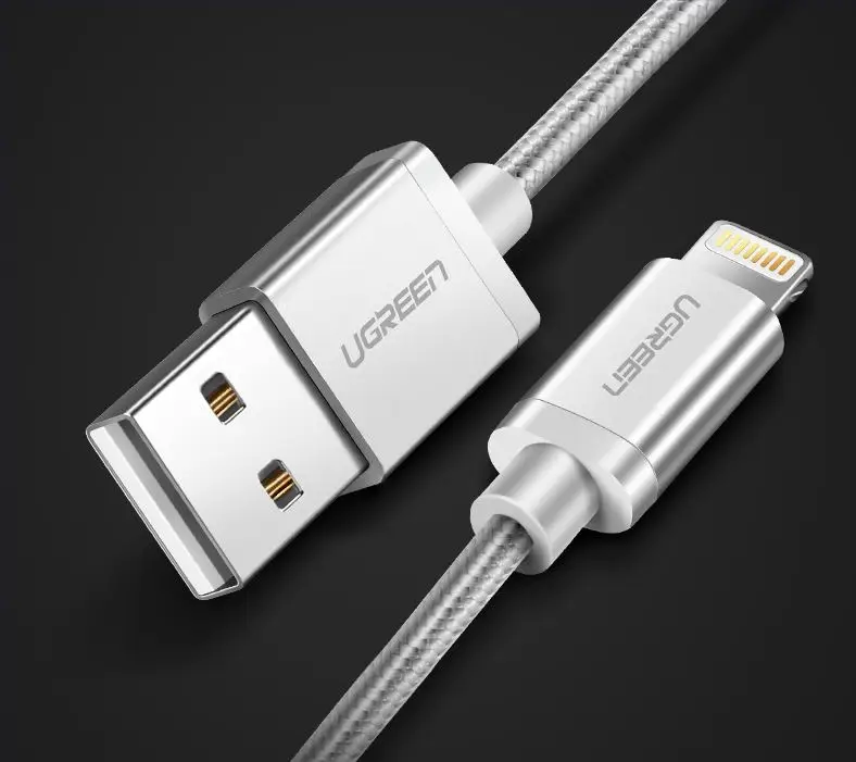 Ugreen MFi, кабель USB для iP быстрой зарядки данных зарядный usb-шнур