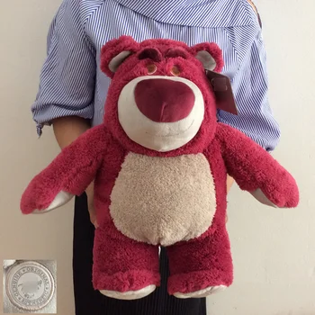 

Free Shipping 40cm Toy Story Slanting eyebrows Lotso Strawberry Bear Plush Toy Stuffed Super Soft Doll for Children Kids Gift