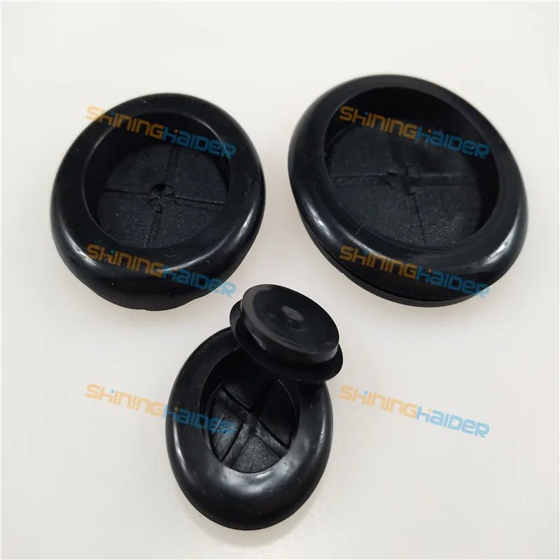 

20-200PCS Opening hole 15-70mm single side rubber grommets rubber cable protector