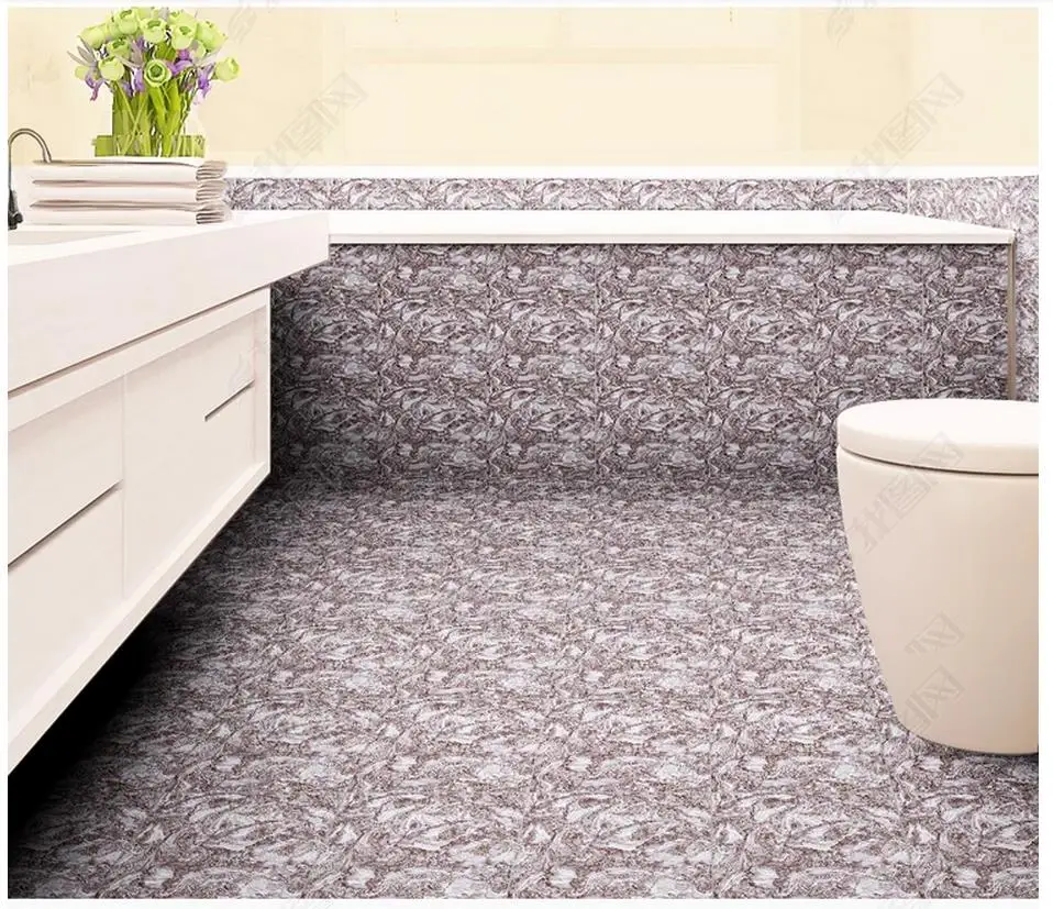 

custom wallpaper 3d flooring Waterproof self-adhesion murals 3D abstract floor carpet pattern floor wall sticker wallpaper decor