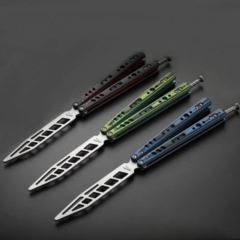 

Flip Practice Tools Folding Knife Butterfly CS Go Karambit Knives Pocket Throwing Knife Steel Trainer Toy Game Tactical No Sharp