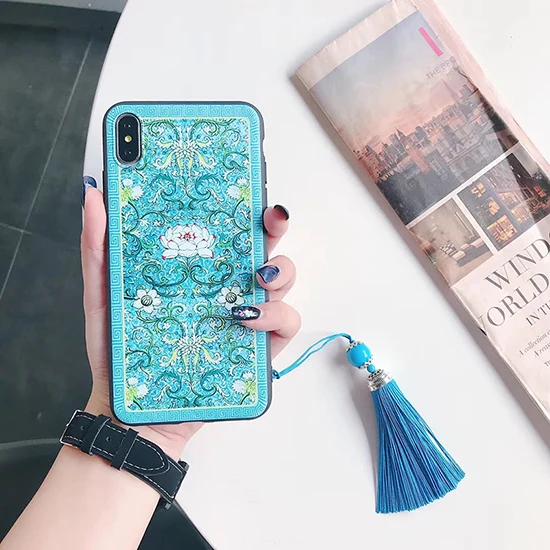Retro Chinese Style Phone Case For iPhone 6 6s 7 8 plus Case For iPhone