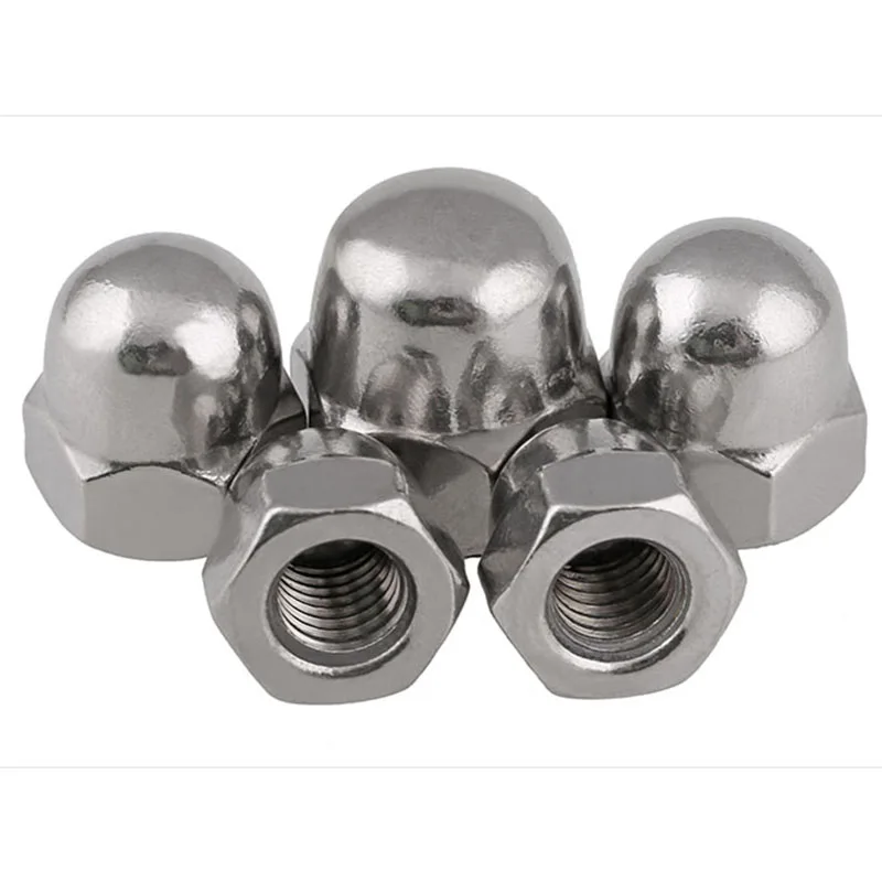 

US/Inch Cap Nuts Fine/Reverse/Left Cap Nuts M6 M8 M10 M12 M16 304 Stainless Steel 10 Pcs