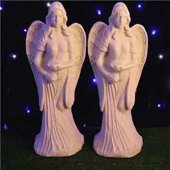 

New Arrival White Angel Plastic Wedding Roman Column Party Banquet Welcome Area Decoration Props Supplies 2pcs
