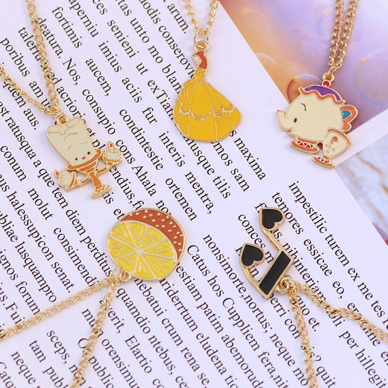 

DIY Colorful Fariy Tale Pendant Necklace For Women Girls Candle Orange Musical Note Cute Necklaces Handmade Lovely Jewelry Gifts