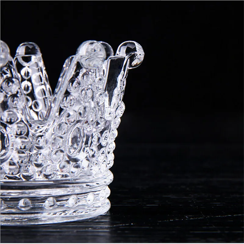 Crown Glass Ashtray For Outdoor And Outside Decorative Bone China