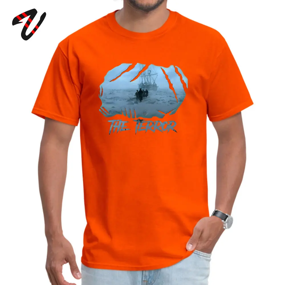 The Terror T-Shirt Classic Short Sleeve Fashionable Crew Neck Pure Cotton Tees Europe T Shirt for Men Summer/Autumn The Terror  -15776 orange