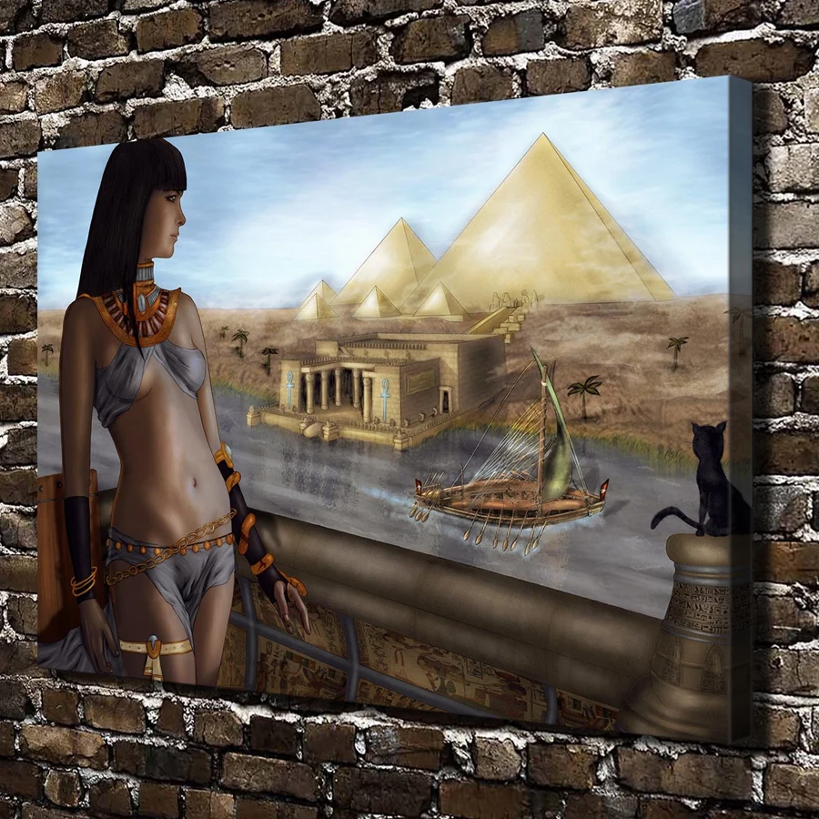 

1406 Sexy Girl Naked Anime Figure Scenery.HD Canvas Print Home decoration Living Room bedroom Wall pictures Art painting
