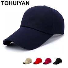 TOHUIYAN, длинный козырек, кепка, повседневная, уличная, бейсболка, s, для мужчин, шапки, женские, парусиновые, Snapback, шапки для взрослых, шляпа от солнца