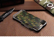 Armor Iron Man Steel Metal Shockproof Flip Case For Samsung Galaxy S7 S7Edge & S6 Edge S6 Edge Plus Camo Style phone cover