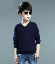 Solid Cotton Blouse Kids Boys Baby Solid Knitting T-Shirt Long Sleeve Kids Tops 100% Cotton Children’S Clothes