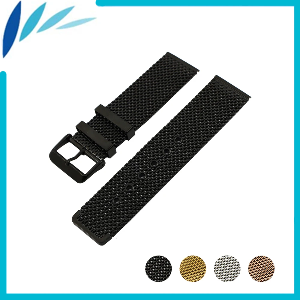 

Stainless Steel Watch Band 20mm 22mm 24mm Universal Watchband Metal Strap Wrist Loop Belt Bracelet Black Silver Gold Men Women