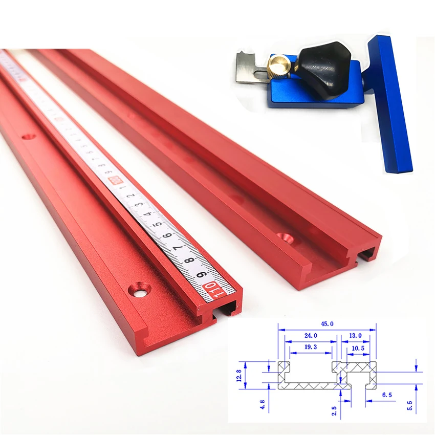 Details about   T Tracks Slot Miter Stop 400/600/800 Aluminum Alloy Woodworking Router Table Kit 