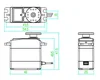 1 x Waterproof servo DS3218 Update and PRO high speed metal gear digital servo baja servo 20KG/.09S for 1/8 1/10 Scale RC ► Photo 3/3