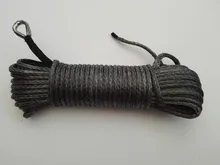 Grey 6mm*30m Synthetic Winch Rope,Plasma Winch Cable,Tow Rope Car,ATV Winch Line