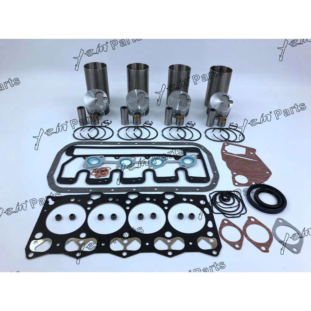 For Isuzu engine 4LE1 Rebuild kit piston piston ring cylinder liner