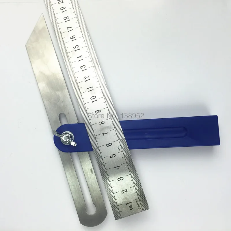 2 in 1 Angle Rulers Gauges Tri Square 230mm 9inch Sliding T-Bevel Level Measuring Tool