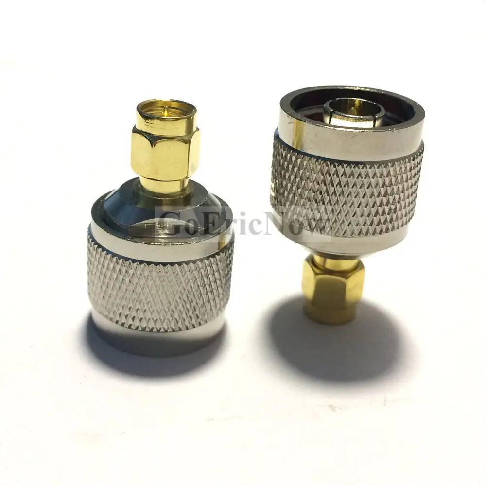 

10 PCS N Type male Plug to SMA Male Plug Straight RF Coax Adapter Connector