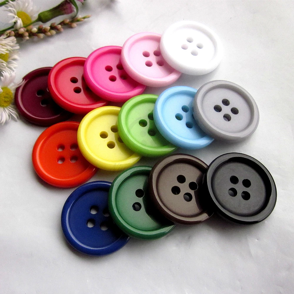 50pcs 20mm 16 colors / Mixed color Good quality thin edge casual coat