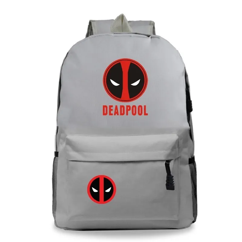 Рюкзак Deadpool 2 Sac a Dos Mochila Mujer, повседневная школьная сумка для женщин Marvel Studio, мужская дорожная сумка через плечо, школьная сумка - Цвет: 6