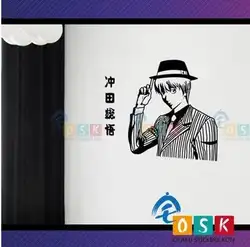 Pegatina аниме GINTAMA Okita Sougo стены винила Стикеры Наклейка Декор мультфильм