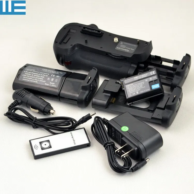 

MB-D12 Battery Grip+IR Remote Control+EN-EL15 Battery+EN-EL18A EN-EL18 Battery+Charger for Nikon D800 D800E D810 Cameras