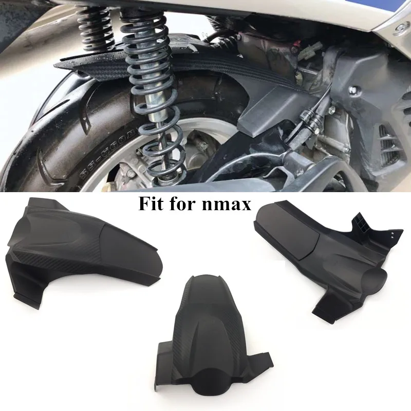 Модифицированное мотоциклетное пластиковое NMAX Имитация углерода nmax заднее крыло брызговик для шин Защита от брызг для yamaha nmax155 16-19